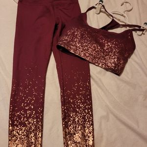 Marika workout pants and sports bra